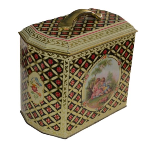 Vintage Decorative English Biscuit Tin Kitchen Decor - Picture 2 of 7